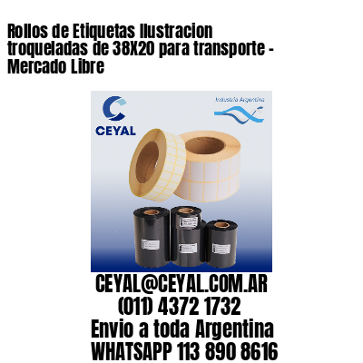 Rollos de Etiquetas Ilustracion troqueladas de 38X20 para transporte – Mercado Libre