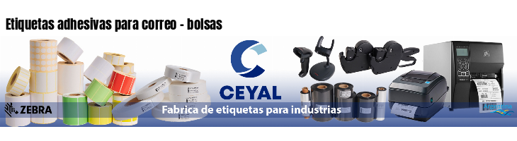 Etiquetas adhesivas para correo - bolsas