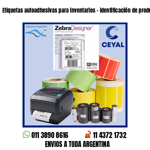 Etiquetas autoadhesivas para inventarios – identificación de productos