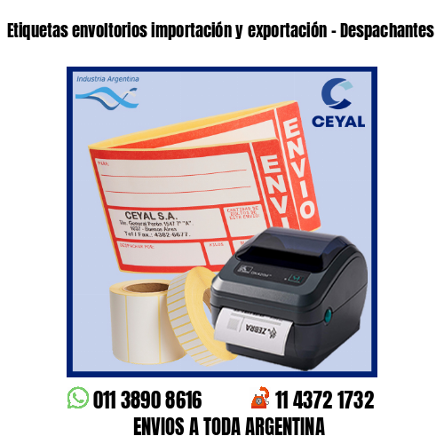 Etiquetas envoltorios importación y exportación – Despachantes