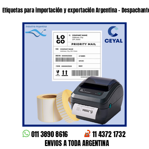Etiquetas para importación y exportación Argentina – Despachantes