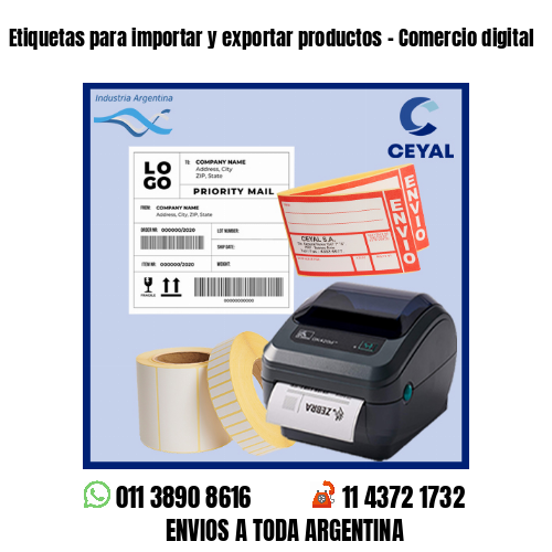 Etiquetas para importar y exportar productos – Comercio digital