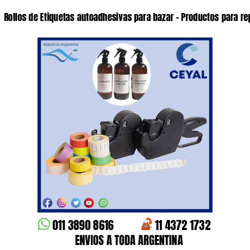 Rollos de Etiquetas autoadhesivas para bazar – Productos para repostería