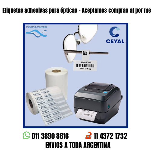 Etiquetas adhesivas para ópticas – Aceptamos compras al por menor y mayor