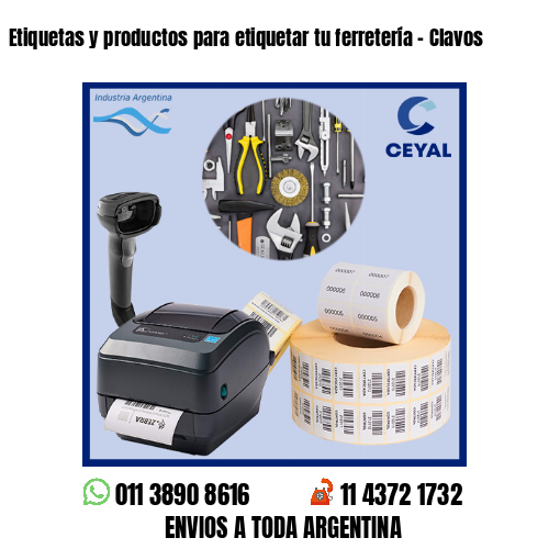 Etiquetas y productos para etiquetar tu ferretería – Clavos