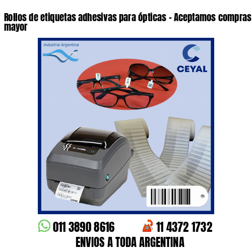 Rollos de etiquetas adhesivas para ópticas – Aceptamos compras al por menor y mayor