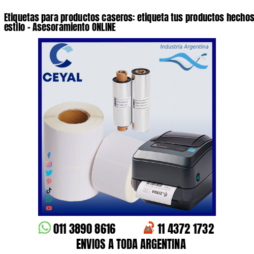Etiquetas para productos caseros: etiqueta tus productos hechos en casa con estilo – Asesoramiento ONLINE