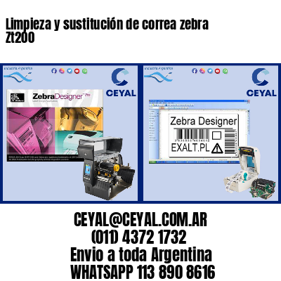 Limpieza y sustitución de correa zebra Zt200