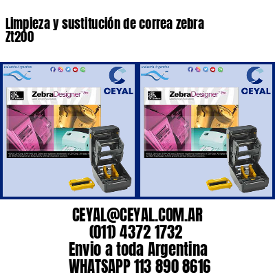 Limpieza y sustitución de correa zebra Zt200