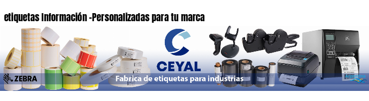 etiquetas Información -Personalizadas para tu marca