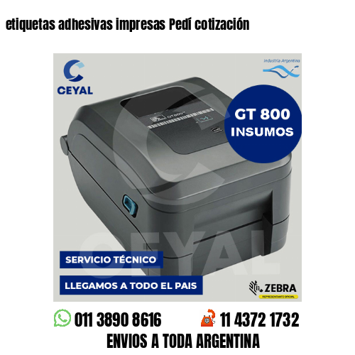 etiquetas adhesivas impresas Pedí cotización