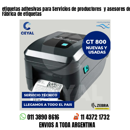etiquetas adhesivas para Servicios de productores  y asesores de seguros . Fábrica de etiquetas