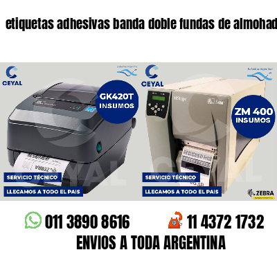 etiquetas adhesivas banda doble fundas de almohadas