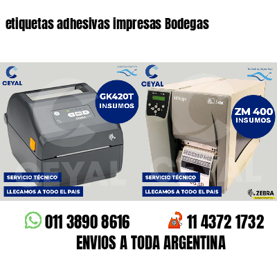 etiquetas adhesivas impresas Bodegas