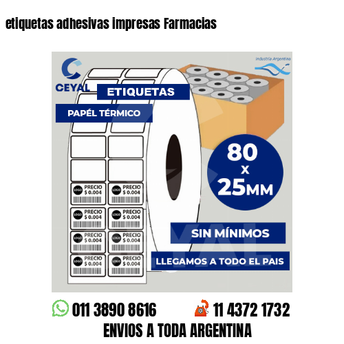 etiquetas adhesivas impresas Farmacias