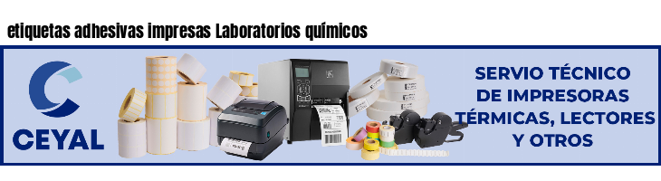 etiquetas adhesivas impresas Laboratorios químicos