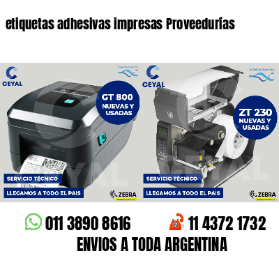 etiquetas adhesivas impresas Proveedurías
