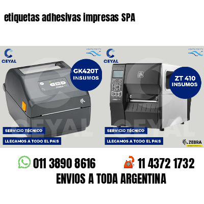 etiquetas adhesivas impresas SPA