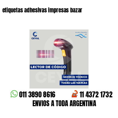 etiquetas adhesivas impresas bazar