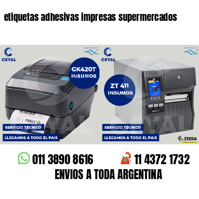 etiquetas adhesivas impresas supermercados