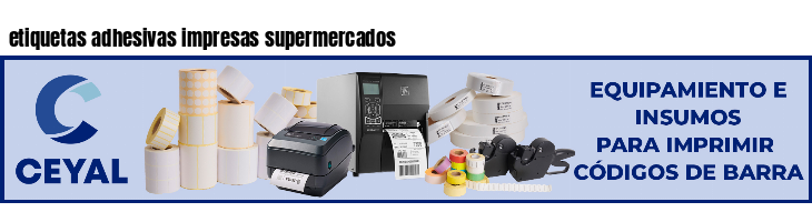 etiquetas adhesivas impresas supermercados
