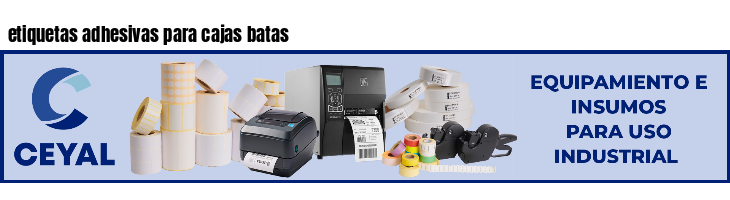 etiquetas adhesivas para cajas batas