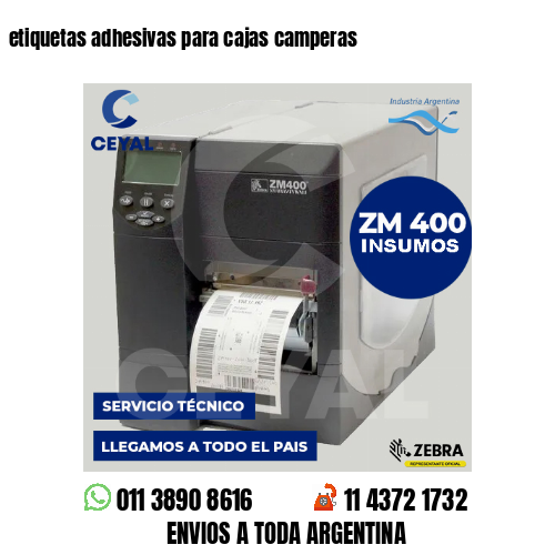 etiquetas adhesivas para cajas camperas