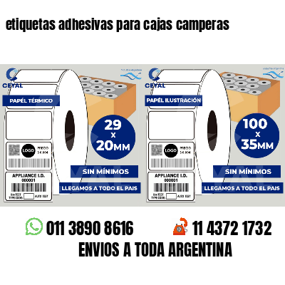etiquetas adhesivas para cajas camperas