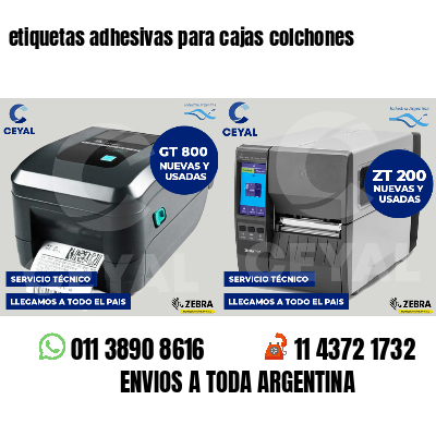 etiquetas adhesivas para cajas colchones