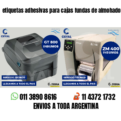 etiquetas adhesivas para cajas fundas de almohadones