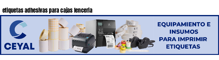 etiquetas adhesivas para cajas lenceria