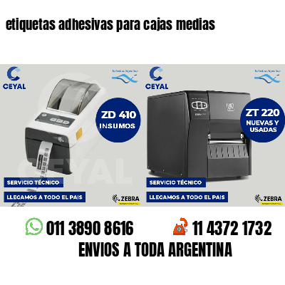 etiquetas adhesivas para cajas medias