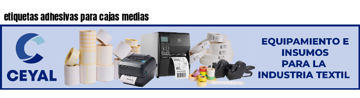 etiquetas adhesivas para cajas medias