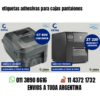 etiquetas adhesivas para cajas pantalones