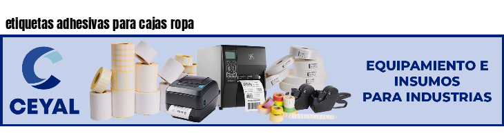 etiquetas adhesivas para cajas ropa