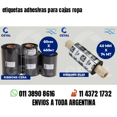 etiquetas adhesivas para cajas ropa