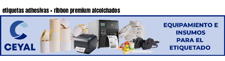 etiquetas adhesivas ribbon premium alcolchados