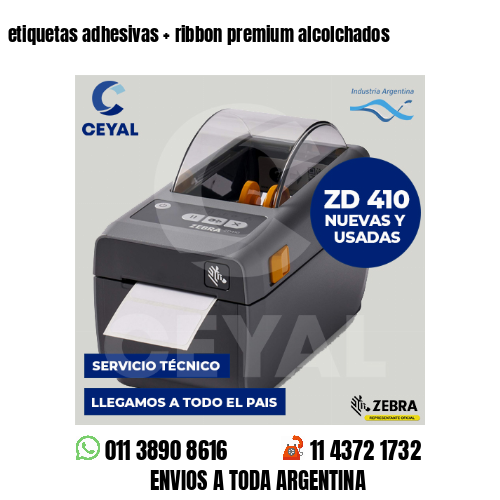etiquetas adhesivas   ribbon premium alcolchados