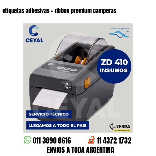 etiquetas adhesivas   ribbon premium camperas