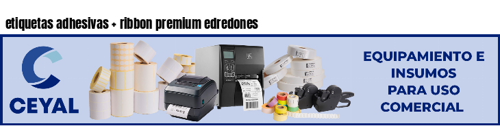 etiquetas adhesivas ribbon premium edredones