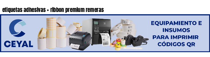 etiquetas adhesivas ribbon premium remeras