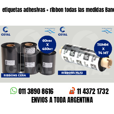etiquetas adhesivas   ribbon todas las medidas Bancos