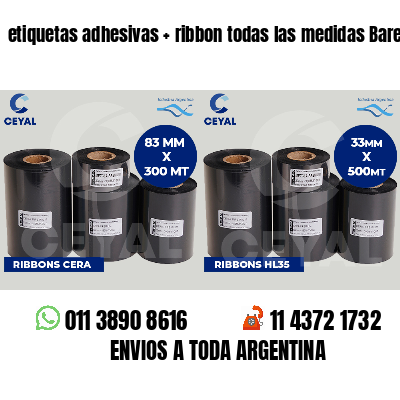 etiquetas adhesivas   ribbon todas las medidas Bares