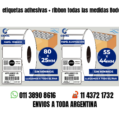 etiquetas adhesivas   ribbon todas las medidas Bodegas