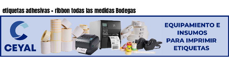 etiquetas adhesivas ribbon todas las medidas Bodegas