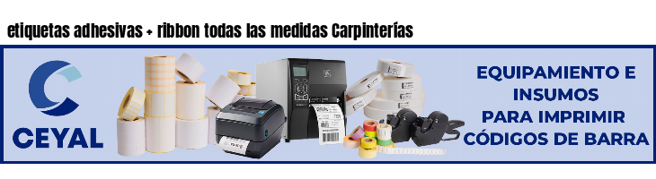etiquetas adhesivas ribbon todas las medidas Carpinterías