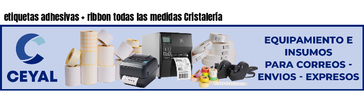 etiquetas adhesivas ribbon todas las medidas Cristalería