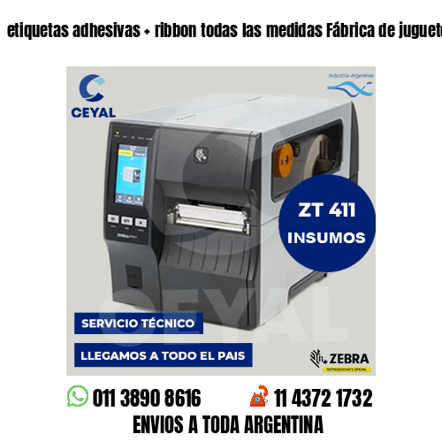etiquetas adhesivas   ribbon todas las medidas Fábrica de juguetes