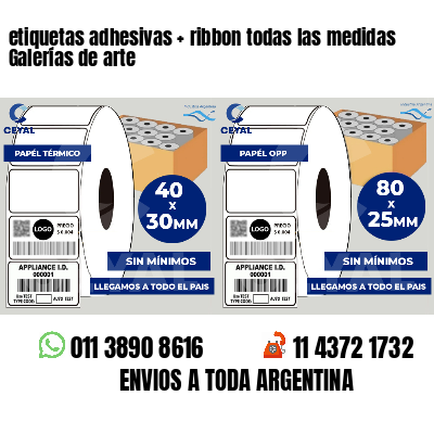 etiquetas adhesivas   ribbon todas las medidas Galerías de arte