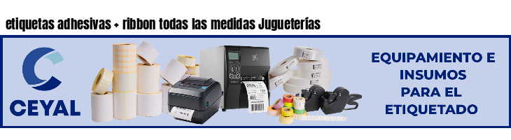 etiquetas adhesivas ribbon todas las medidas Jugueterías